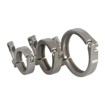 China Stainless steel pipe clamp/sanitary pipe hanger for sale