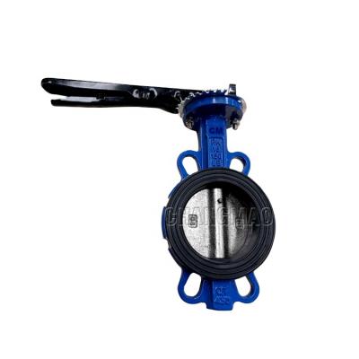 China Water Industrial Use Good Price High Performance Ductile Iron Wafer Connection Butterfly Valve for sale