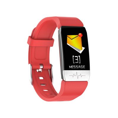 China New Simple Touch Screen Touch Shape T1S Bracelet Time Display Calorie Support IP67 Waterproof New Smart Watch for sale