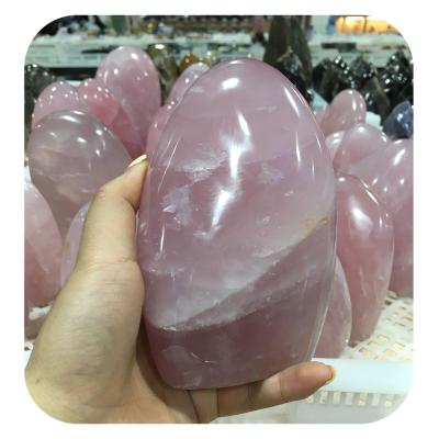 China China wholesale natural crystal gemstone folk crafts reiki healing stones rose quartz ornaments for home decoration for sale