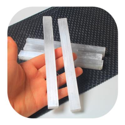 China China Wholesale Natural Rough Energy White Selenite Strips Wand Crystal Gypsum Sticks For Home Decoration for sale