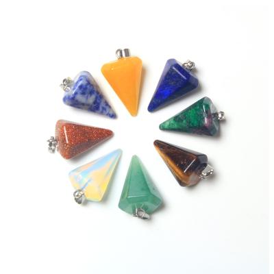 China China wholesale hot selling healing natural crystal opal stone hexagonal tiger eye pendant as crystal jewelry or gifts for sale