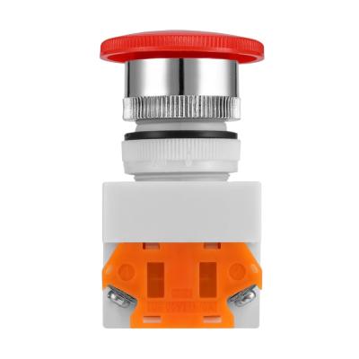 China 1NO1NC Metal Push Button Switch Emergency Stop Push Button NO+NC 660V 10A 22mm Rotary Bracket for sale