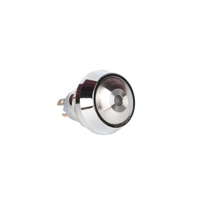 China 1NO LED Waterproof 12mm Metal Mini Push Button Switch Illuminated for sale