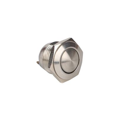 China 1NO Waterproof 4 Pin Lighted Anti-vandal 16mm Momentary Metal Push Button Switch for sale