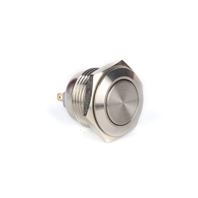 China 1NO 16mm Mini Metal Switch Waterproof Push Button for sale