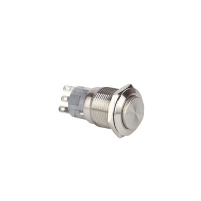 China 19mm Start Stop Push Button Switch Self Locking High Quality Connection for sale