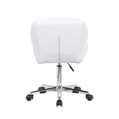 China Cheapest Style Adjustable Universal Leather Modern Steel Leg Seats Furniture Office PU Leather Higher Price (Size) Office Swivel Chairs for sale