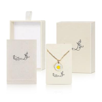 China Eco-friendly Paper Boxes Hot Selling Paper Bracelet Earring Necklace Ring Gift Packaging Custom Logo Printed Luxury Drawer Jewelry Box for sale