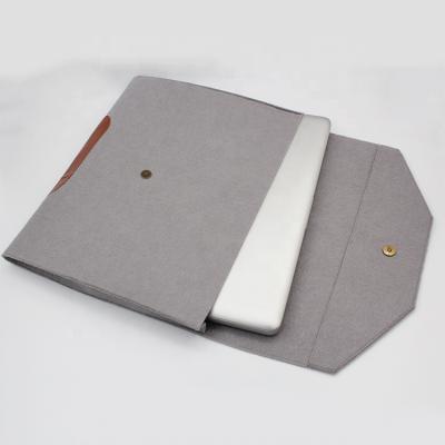 China Jewelry Logo Good Quality Custom Tablet Felt Bag Fashion Notebook Cover Felt Laptop Bag for sale