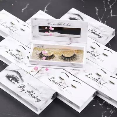 China Wholesale Private Label Fur Eye Lashes 3D 4D 5D 22mm Mink Lashes With Eyelash Packing Box for sale