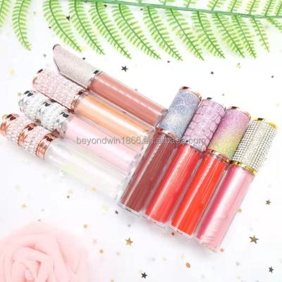 China Factory customization waterproof custom your logo and vegan glitter matte waterproof liquid lip gloss long lasting gloss for sale