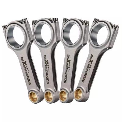 China Forged 4340 Aircraft Pass Moly Grade Chrome Steel To Pack Forged Steel H Beam Connecting Rods For New Mitsubishi 4G92 120mm maXpeedingrods Conrod +ARP 2000 Bolts for sale