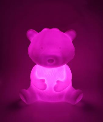 China Mordern RGB color changing night light/bear shape led night light/led toys night light for children/LED decoration night light for sale