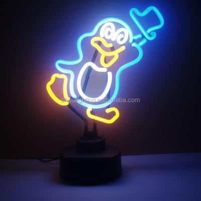 China Snowman Glass Glass Tube Neon Lights for sale