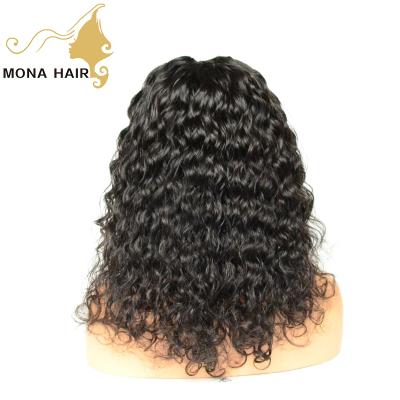 China Transparent Water Wave 250 Density Water Wave 5x5 Lace Closure Human Wig for sale