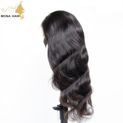 China Wholesale Cheap Body Wave Mona Hair Lace Front Wig With Baby Hair for sale