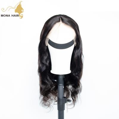 China Wholesale Good Quality Hair Company Body Wave Mona Body Wave Lace Front Wig for sale