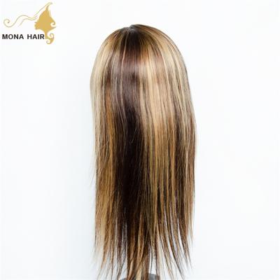 China Silky Straight Good Fast Delivery Lace Front Wigs Canton Mona Highlight Hair Highlight Wig Hair for sale