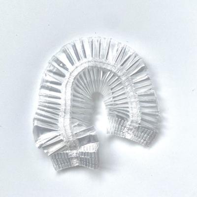 China Sustainable Plastic Clear Waterproof Bath Cap Disposable Shower Caps For Home, Hotel, Spa, And Barber Shop Use for sale