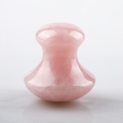 China Whitening Rose Quartz Mushroom Gua Sha Jade Scraping Massage Tool for sale