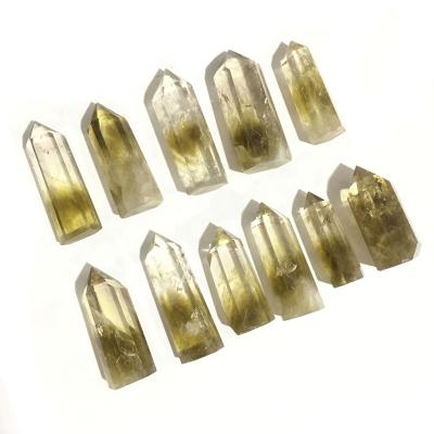 China Europe high quality citrine quartz crystal tops magic wands citrine crystal points for decoration for sale