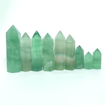 China Europe Natural High Quality Healing Crystal Healing Stones Green Aventurine Crystal Wand Crystal Point For for sale