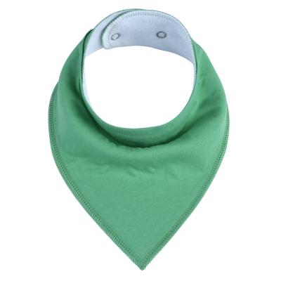 China Wholesale 100% Antibacterial Organic Cotton Certification CPC Color Baby Bandana Solid Plain Drool Bibs for sale