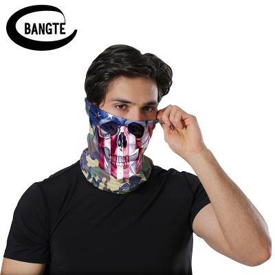 China Solid Face Mask Simple Black Blue Yellow Elastic Bandana Brown Seamless Tube One Way Green Purple White Seamless Breathable White Headwear for sale