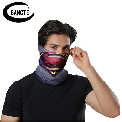 China Seamless Tube Elastic One Way USA Polyester Sports Headwear Breathable Outdoor Oganic Cheap Bandana Cycle Face-Mask Customized for sale