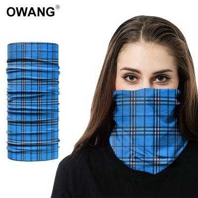 China One way elastic seamless tube facemask fashional ghost head tube logo custom bandana for sale