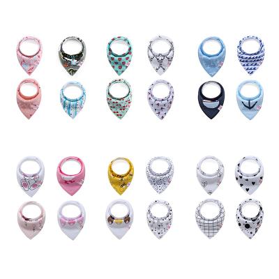 China White Wholesale Triangle Mini Newborn Infant Baby Bibs Organic Bandana Bibs Antibacterial Infant White for sale