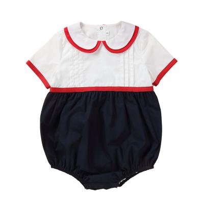 China Breathable Newborn Baby Sets Summer Shorts Sleeve Knitted Cotton Tops Boys Girls Outfits 2 Pieces OEM Family Baby Clothing Matching Quantity for sale