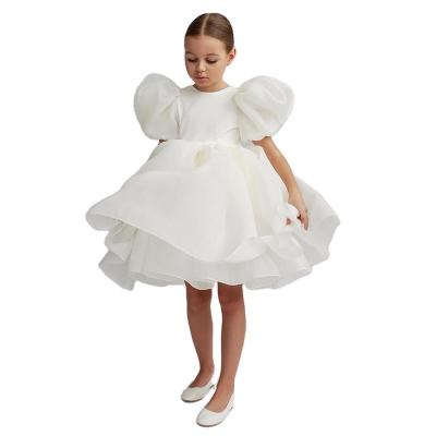 China Anti-wrinkle princess Dress for girl dresses winter party Halloween Christmas kids ball gown backless puff sleeve wedding elegant clothes for sale