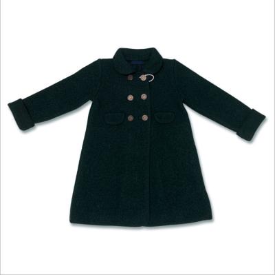 China Anti-wrinkle children's clothing new autumn winter spanish princess with a girl's coat color pure wool woolen coat for sale