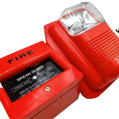 China Cut-off Red Glass Fire Alarm Manual Call Point DC24V FIRE-01 for sale