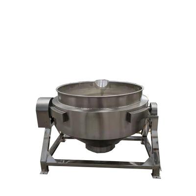 China Vegetable processing plant automatic tilting jacketed kettle/gas jacketed cooking wok/planetary stirring pot with agi for sale