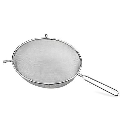 China Sustainable 41cm Kitchen Stainless Steel Wire Mesh Colander for sale