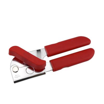 China Kitchen Stainless Steel Sustainable Manual Can Opener With Plastic Handle for sale