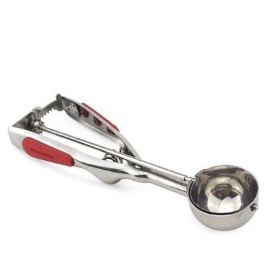 China Sustainable stainless steel ice cream scoop with easy trigger for sale