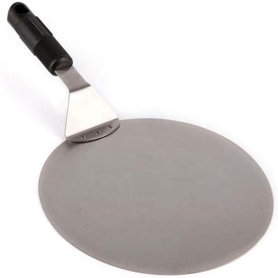 China Disposable pizza peel stainless steel shovel baking paddle, cake lifter transfer tray for sale