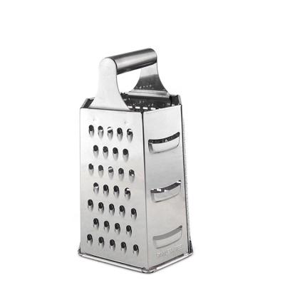 China Professional viable stainless steel box grater with 6 sides for sale