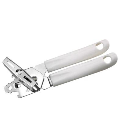 China Sustainable Stainless Steel Manual Can Opener With Plastic Handle for sale