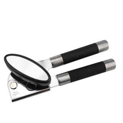 China Durable High Quality Heavy Duty Stainless Steel Can Opener With Soft Grips Handle for sale