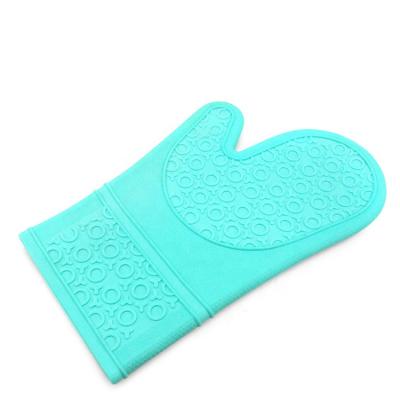 China Heat Resistance Dotted Silicone BBQ Grilling Gloves Oven Gloves for sale