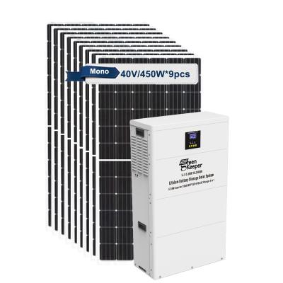 China Power Device Directly Without Battery During Sunny Day Weather Full Set 5.5Kw Solar Powered Hybrid System ALL In One 1KW 3.5KW 5.5KW Solar Power System For Home for sale