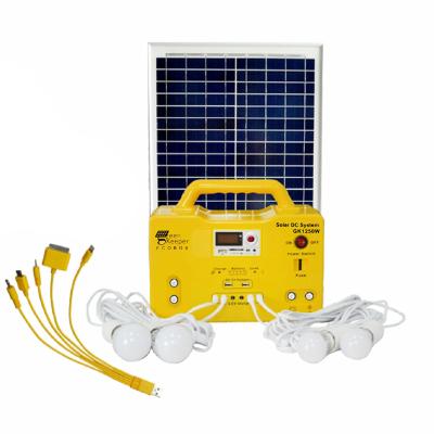 China GreenKeeper GK-1250W GK-1250W Portable DC Solar Power Kits 12.8V 24Ah LifePO4 Solar Battery System Home Solution for sale