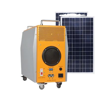 China Low or High Battery Voltage Protection External Battery Connect Greenkeeper Brought Solar Generator All In 1 Solar Panels Lithium Ion Battery Hybrid Inverter Backup Power GK-SG1000W for sale