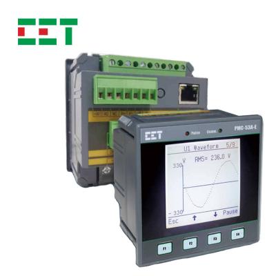 China CET PMC-53A-E Multi-Function Three-Phase Multi-Function Ethernet Port Meter Energy Panel Meter Digital 2~63rdTHD Modbus 3 Phase for sale