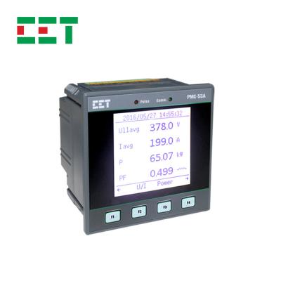 China CET PMC-53A PMC-53A Power Meter RS485 Modbus RTU 2~31st THD Multifunctional Harmonic Three Phase AC Smart Panel Meter for sale